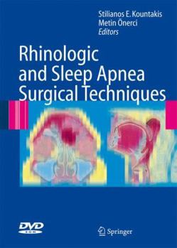 Hardcover Rhinologic and Sleep Apnea Surgical Techniques [With DVD ROM] Book