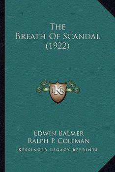 Paperback The Breath Of Scandal (1922) Book