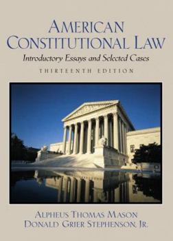 Hardcover American Constitutional Law: Introductory Essays and Selected Cases (13th Edition) Book