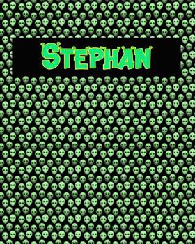 Paperback 120 Page Handwriting Practice Book with Green Alien Cover Stephan: Primary Grades Handwriting Book