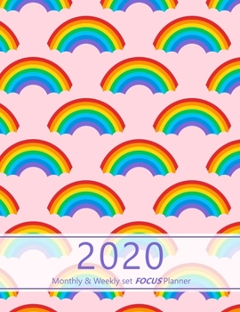 Paperback 2020 Monthly & Weekly set focus Planner: Large. Monthly overview and Weekly layout with focus, tasks, to-dos and notes sections. Accomplish your goals Book