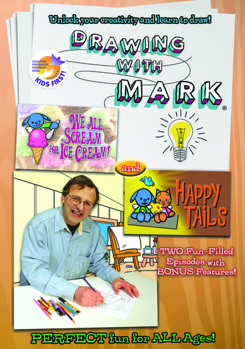 DVD Drawing with Mark: Happy Tails / We All Scream For Ice Cream Book