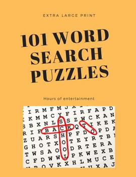 Paperback 101 Word Search Puzzles: Extra Large Print [Large Print] Book