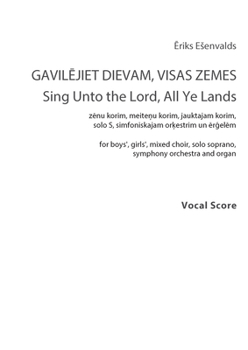 Paperback Sing to the Lord All the Earth: Choral Octavo Book