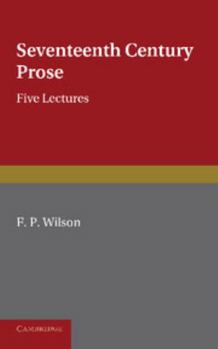 Paperback Seventeenth Century Prose Book