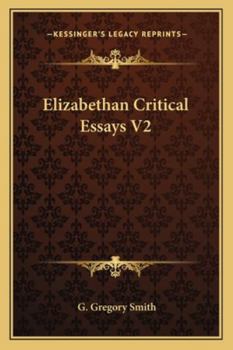 Paperback Elizabethan Critical Essays V2 Book