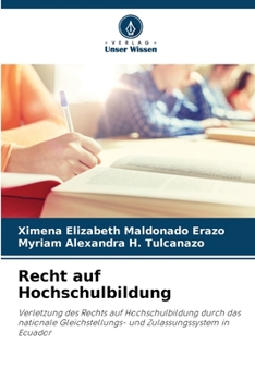Paperback Recht auf Hochschulbildung [German] Book