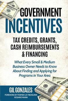 Paperback Government Incentives: Tax Credits, Grants, Cash Reimbursements & Financing: The Insider's Guide to Government Funding for Your Small Busines Book