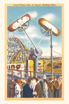 Paperback Vintage Journal Loop-O-Plane Ride, Coney Island, New York City Book