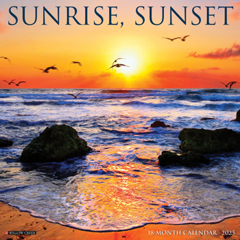 Calendar Sunrise, Sunset 2025 12 X 12 Wall Calendar Book