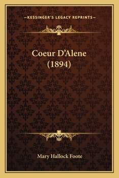 Paperback Coeur D'Alene (1894) Book