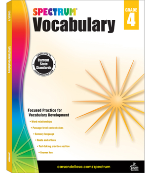 Paperback Spectrum Vocabulary, Grade 4 Book