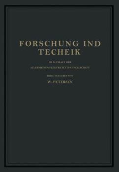Paperback Forschung Und Technik: Im Auftrage Der Allgemeinen Elektricitäts-Gesellschaft [German] Book