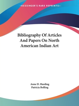 Paperback Bibliography Of Articles And Papers On North American Indian Art Book