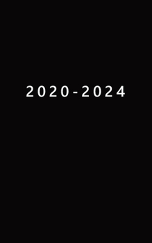 2020-2024: Five Year Planner with Black Cover