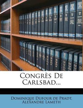 Paperback Congr?s de Carlsbad... [French] Book