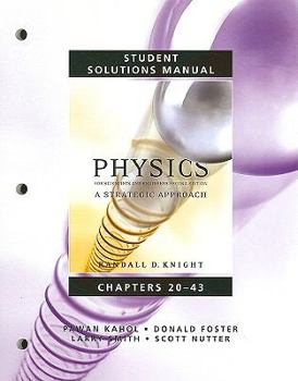 Paperback Student Solutions Manual for Physics for Scientists and Engineers: Chapters 20-43 Book