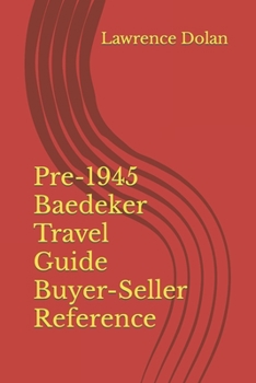 Paperback Pre-1945 Baedeker Travel Guide Buyer-Seller Reference Book