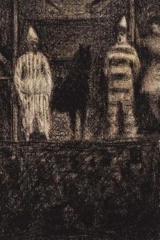Art Journal: Georges Seurat - Sidewalk Show - Art Cover College Ruled Notebook | 110 Pages