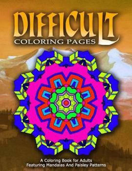 Paperback DIFFICULT COLORING PAGES - Vol.2: coloring pages for girls Book
