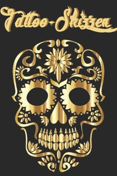 Paperback Tattoo Skizzenbuch: Sketchbook 6x9 (15,24 x 22,86 cm, ca. DIN A5) mit Softcover f?r Tattoos - 120 Seiten, dot-grid [German] Book