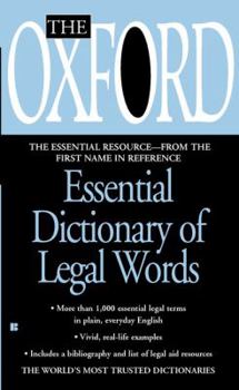 Mass Market Paperback The Oxford Essential Dictionary of Legal Words Book