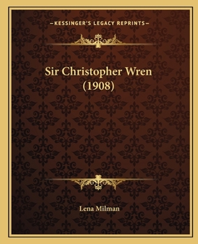 Paperback Sir Christopher Wren (1908) Book