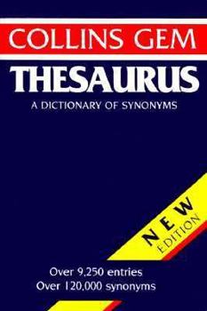 Paperback Collins Gem Thesaurus Book