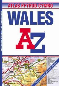 Paperback A-Z Wales Regional Road Atlas Book