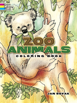 Paperback Zoo Animals Coloring Book