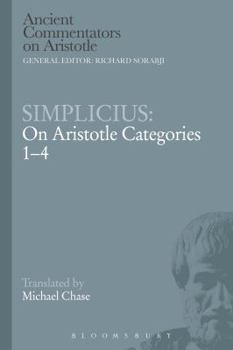 Paperback Simplicius: On Aristotle Categories 1-4 Book