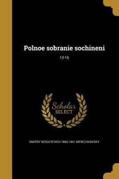 Paperback Polnoe sobranie sochineni; 13-16 [Russian] Book