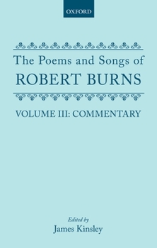 Hardcover The Poems and Songs of Robert Burns: Volume III Book
