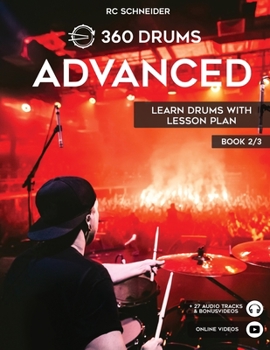 Paperback ADVANCED - Learn Drums with Lesson Plan Book