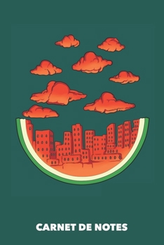 Carnet de Notes: La ville de la pastèque A5 pointillé / grille de points - 120 pages pour les gens à la mode (vert océanique) (French Edition)