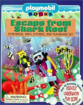 Hardcover Escape From Shark Reef (Playmobil PlayStickers) Book