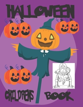 Paperback Halloween Children's Book: Halloween Preschool Coloring Books Book