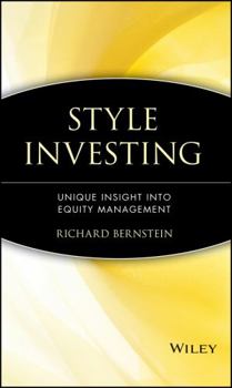 Hardcover Style Investing: Unique Insight Into Equity Management Book
