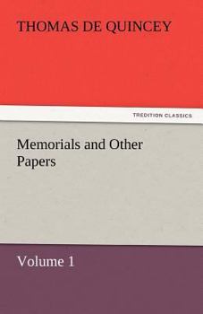 Paperback Memorials and Other Papers - Volume 1 Book
