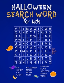 Halloween Search Word For Kids: Large Print Word Search Puzzle Book Spooky & Fun Happy Halloween Activities A Good Halloween Gifts for All
