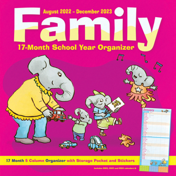 Calendar 2023 Family School Year Planner Wall Calendar Book