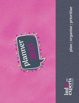 Paperback Pop Planner 2021 Pink Cover Book