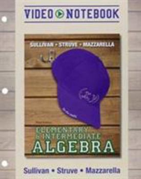 Paperback Video Notebook for Elementary & Intermediate Algebra Book