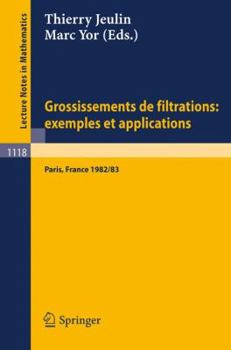 Paperback Grossissements de Filtrations: Exemples Et Applications: Seminaire de Calcul Stochastique 1982/83 Universite Paris VI [French] Book