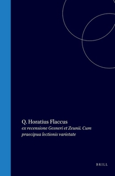 Q. Horatius Flaccus (Latin Edition)