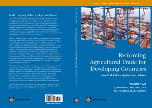 Paperback Reforming Agricultural Trade for Developing Countries: Quantifying the Impact of Multilateral Trade Reform Book