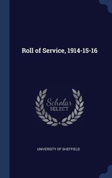 Hardcover Roll of Service, 1914-15-16 Book