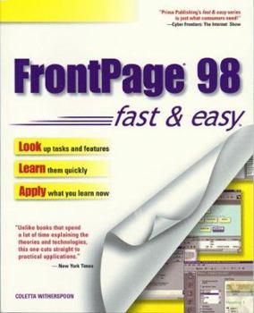 Paperback FrontPage 98 Fast & Easy Book