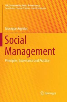 Paperback Social Management: Principles, Governance and Practice Book