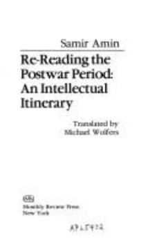 Hardcover Re-Reading the Postwar Period Book